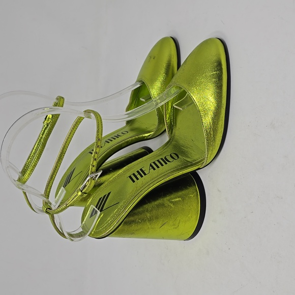 The Attico Luz metallic 120mm leather pumps Green Size 37 - Picture 3 of 8